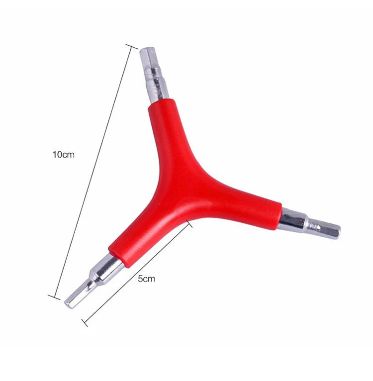 Hex Wrench Y-Type 3 Way 4/5/6mm Spanner Bicycle Repair Tools Trigeminal Hexagon Spanner Cycling MTB Mountain Bike Accessories