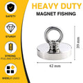 Super Strong Neodymium Fishing magnet Hook N52 Heavy Duty Rare Earth magnet with Countersunk Hole Eyebolt Salvage Magnet Imans