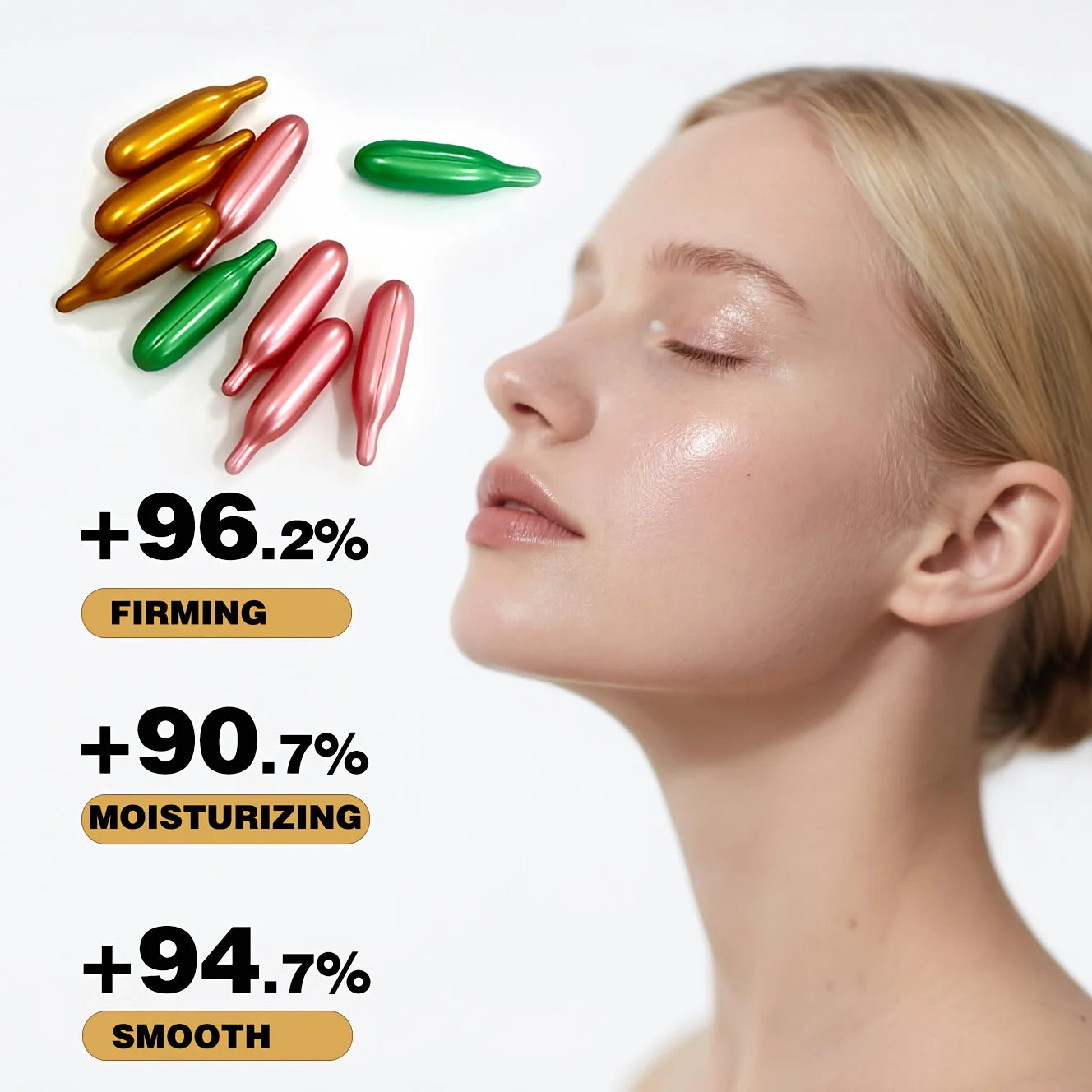 Vitamin E Capsule Essence, Single-Use Essence Capsules, Moisturizing and Hydrating Facial Skin (0.4Gx30 Capsules)/Bag-1 Bag