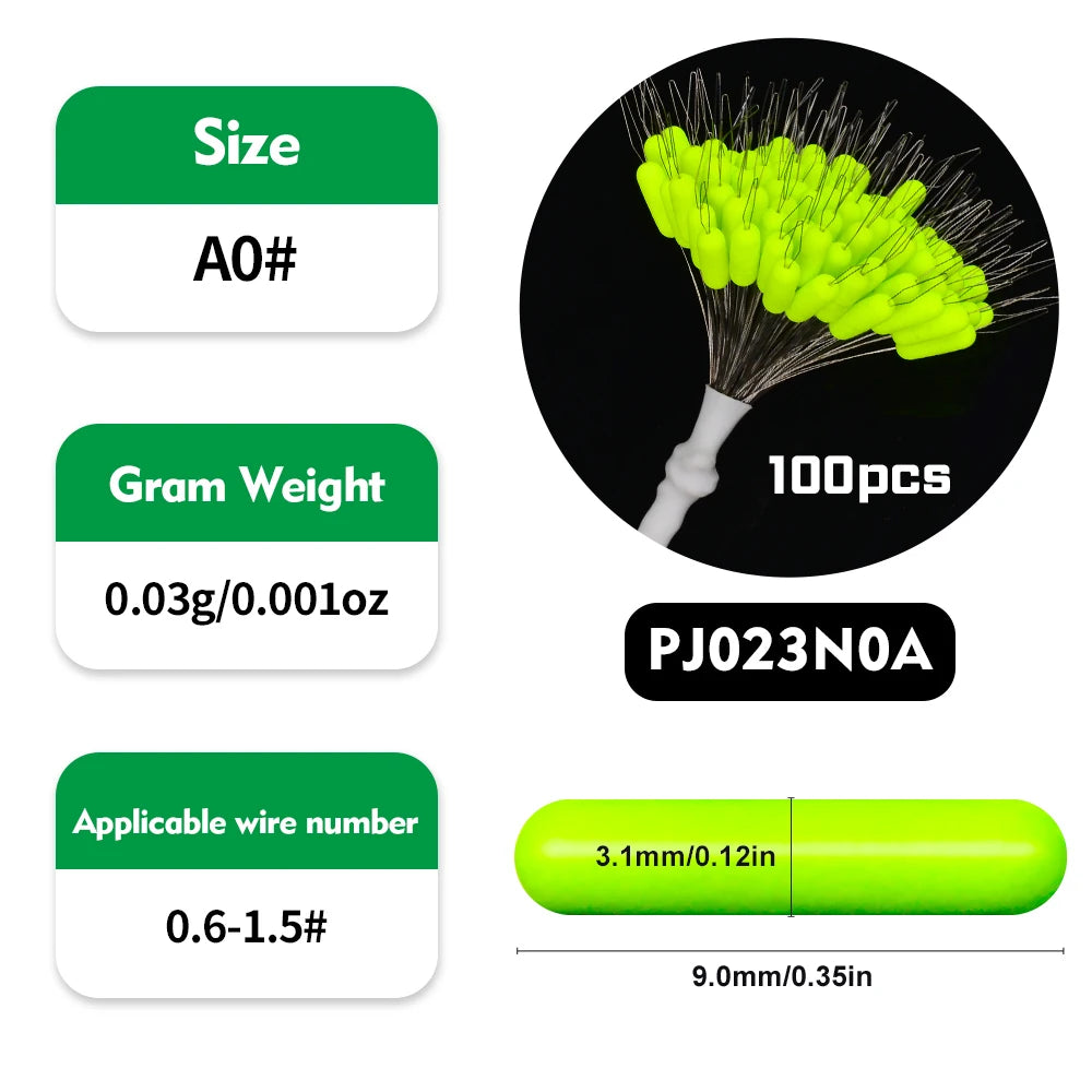 100pcs Premium Rubber Oval Bobber Stoppers - Space-Saving Float Stops for Fishing Gear - Durable Fishing Accessories for Anglers