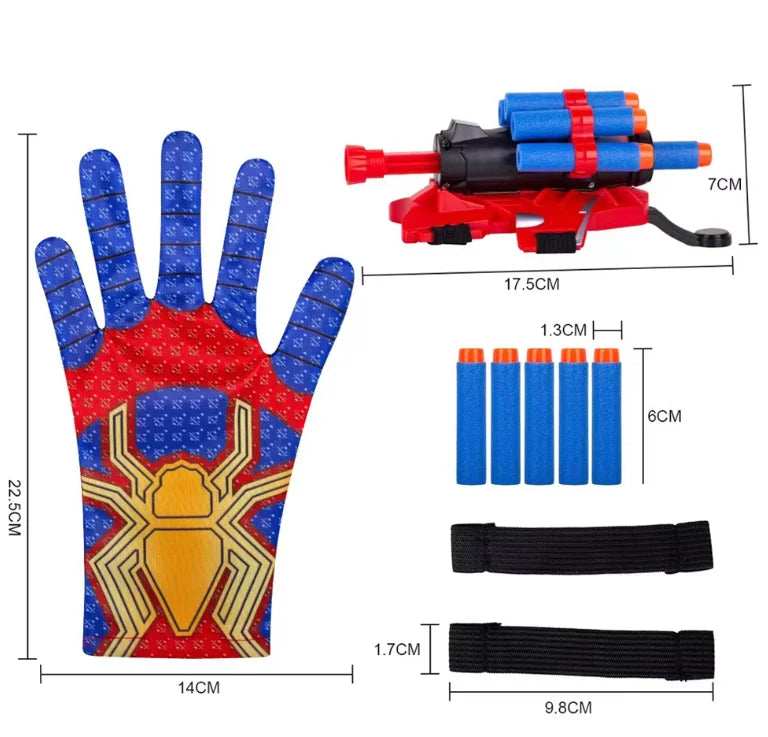 Spider Launcher Chidlren Toy Glove Web Shooters Halloween Wristband Prop Boys Cosplay Figure Game Christmas Kids Present Toys