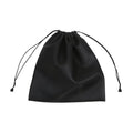 1Pc Draw String Bag Headphone Bags Durable Black Dust-proof Drawstring Bag PU Leather Headset Bag Durable Multi Purpose Storage