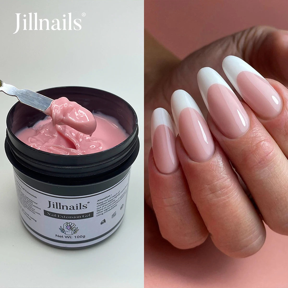Jillnails 100g Natural Jelly Gel Builder Nails Extension Clear Nail Sculpt Rubber Cream Gel