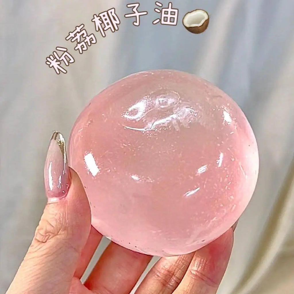 New Moldable Slow Rebound Blue Coconut Oil Handmade Squeezing Ball, 6cm Round Malt Stress Relief Squeeze Toy