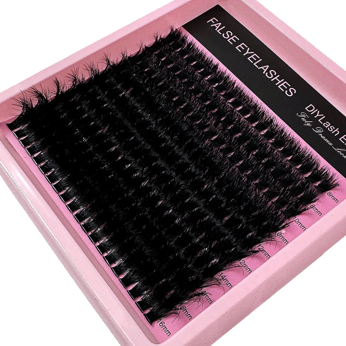 50D-160D 8D Luxury Fluffy DIY Cluster Lashes - 8-16mm Mixed Length Eyelash Extension 0.07mm Russian D Curl Thick And Reusable