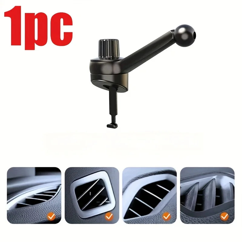 Universal Car Air Vent Clip Mount 17mm Ball Head Base Spiral Hook for Car Air Outlet Mobile Phone Holder for GPS Stand