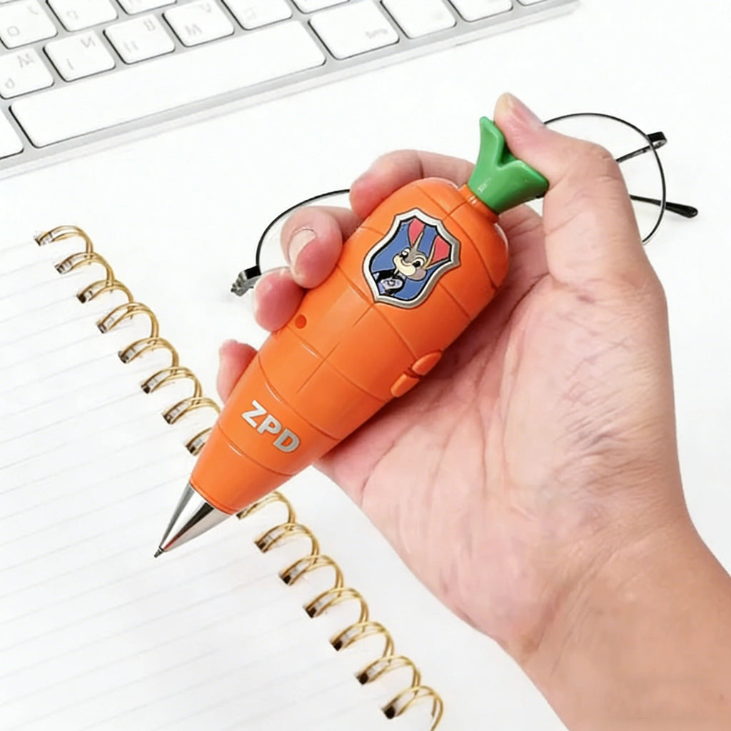 NEW Carrot Recorder Pen | for Kids | 60s Mini Recorder | 2-in-1 Gel Pen Stationery-----