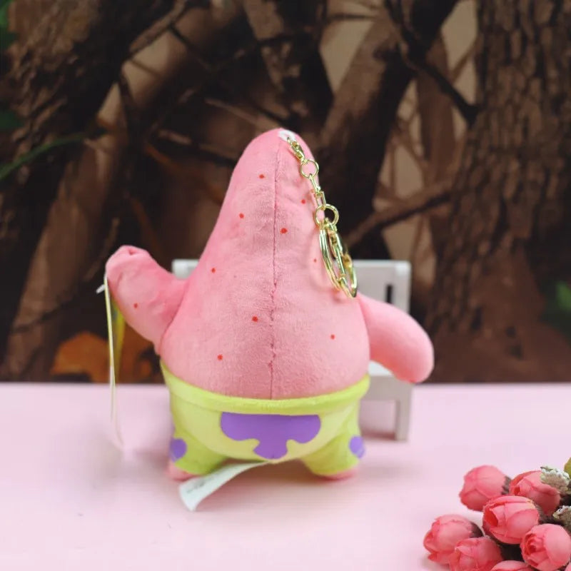 Anime Spongebob Squarepants Patrick Star Squidward Eugene H. Krabs Gary Stuffed Plush Toy Pendant Keychain Birthday Gift For Kid