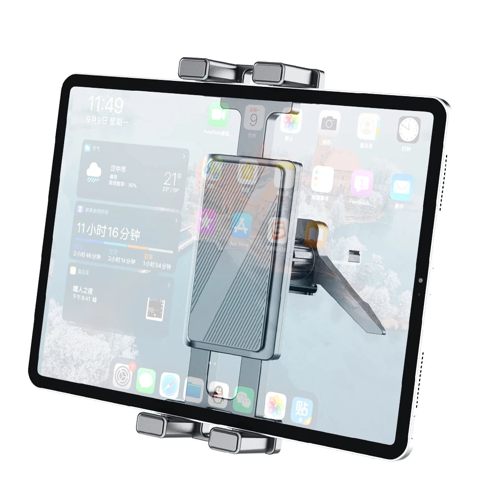 Car Tablet Holder 360Rotation Universal Adjustable Car Air Vent Mount Stand for iPhone iPad Air Mini Samsung Fold Xiaomi Tablets