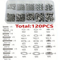 Hex Nuts and Bolt Set - 320 pieces/120 pieces, durable M2 - M5 metric size, universal hardware kit for DIY projects and repairs