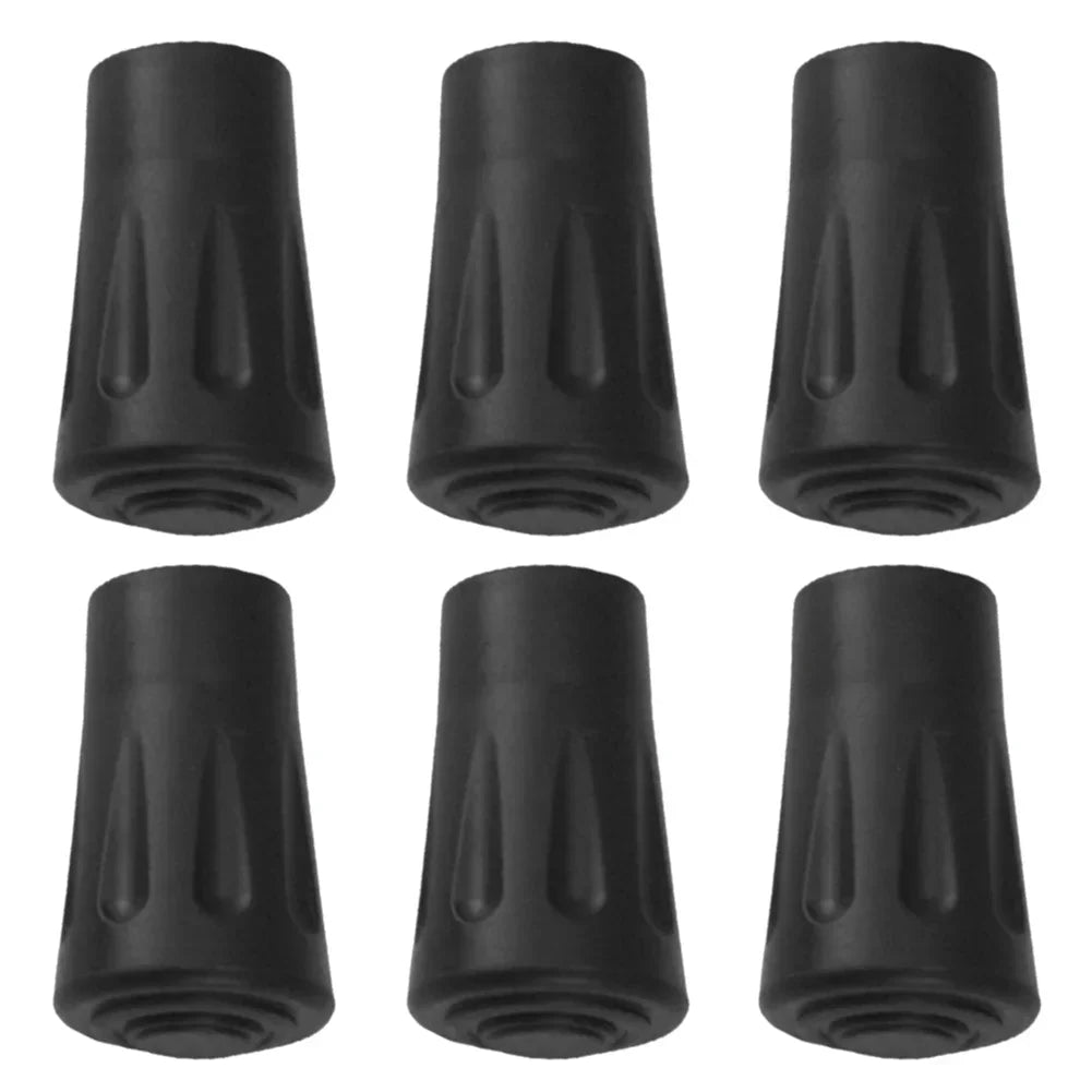 Anti-Slip Hiking Sticks with Cap Protection Cap Pointe De Canne De Marche Cushioning Tips 6/12 Pieces Escalade