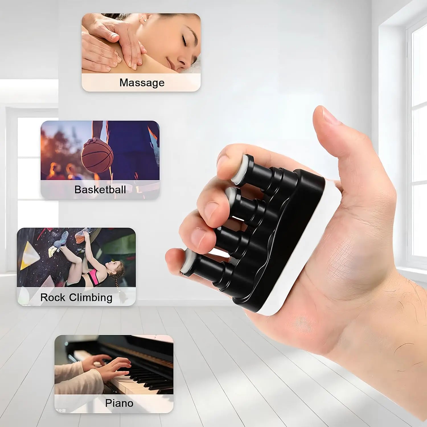 Piano Guitar Hand-held Finger Strength Finger Trainer Strength Training Home Fitness Equipment Practice Finger Exerciser