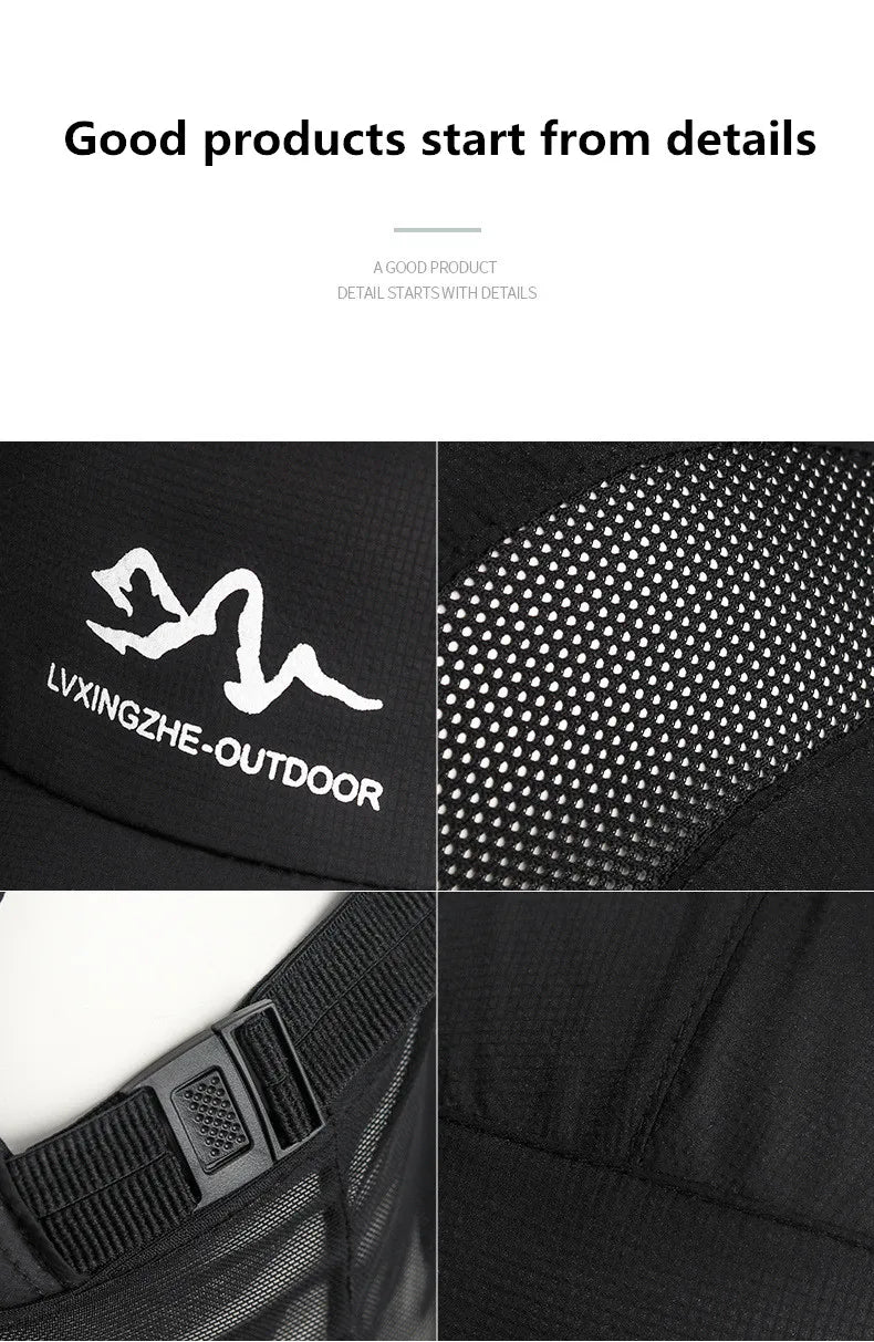 360 ° portable fishing sun hat, outdoor cycling and hiking sun protection, detachable and adjustable fishing equipment