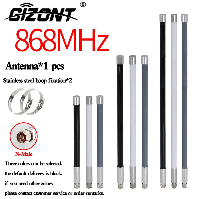 868MHz Fiberglass Antenna Outdoor OMNI Antenna 868 MHz Helium Bobcat Miner  Hotspot Antennas for Meshtastic Lorawan Long Range N