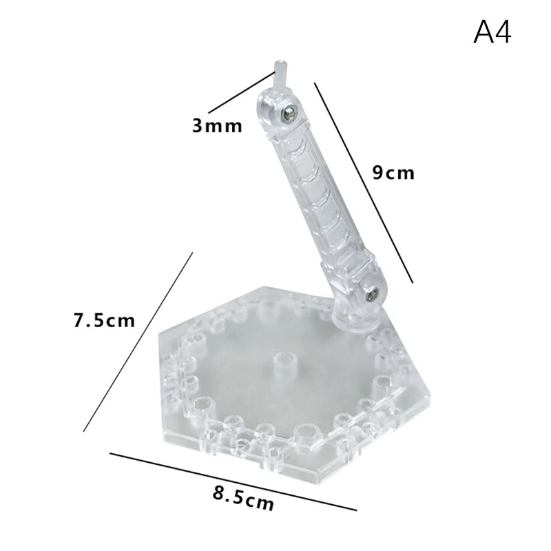 Innovative And Practical Handmade Doll DIY Holder Action Figure Model Base Display Stand Black Bracket For 1/144 HG RG