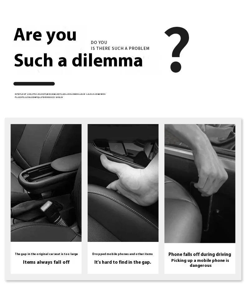 1 Pair of Car Seat Gap Plug Strips Seat Edge Protection Plug Strips and =Seat Anti-leak Plug Strips Have A Comfortable Hand Feel