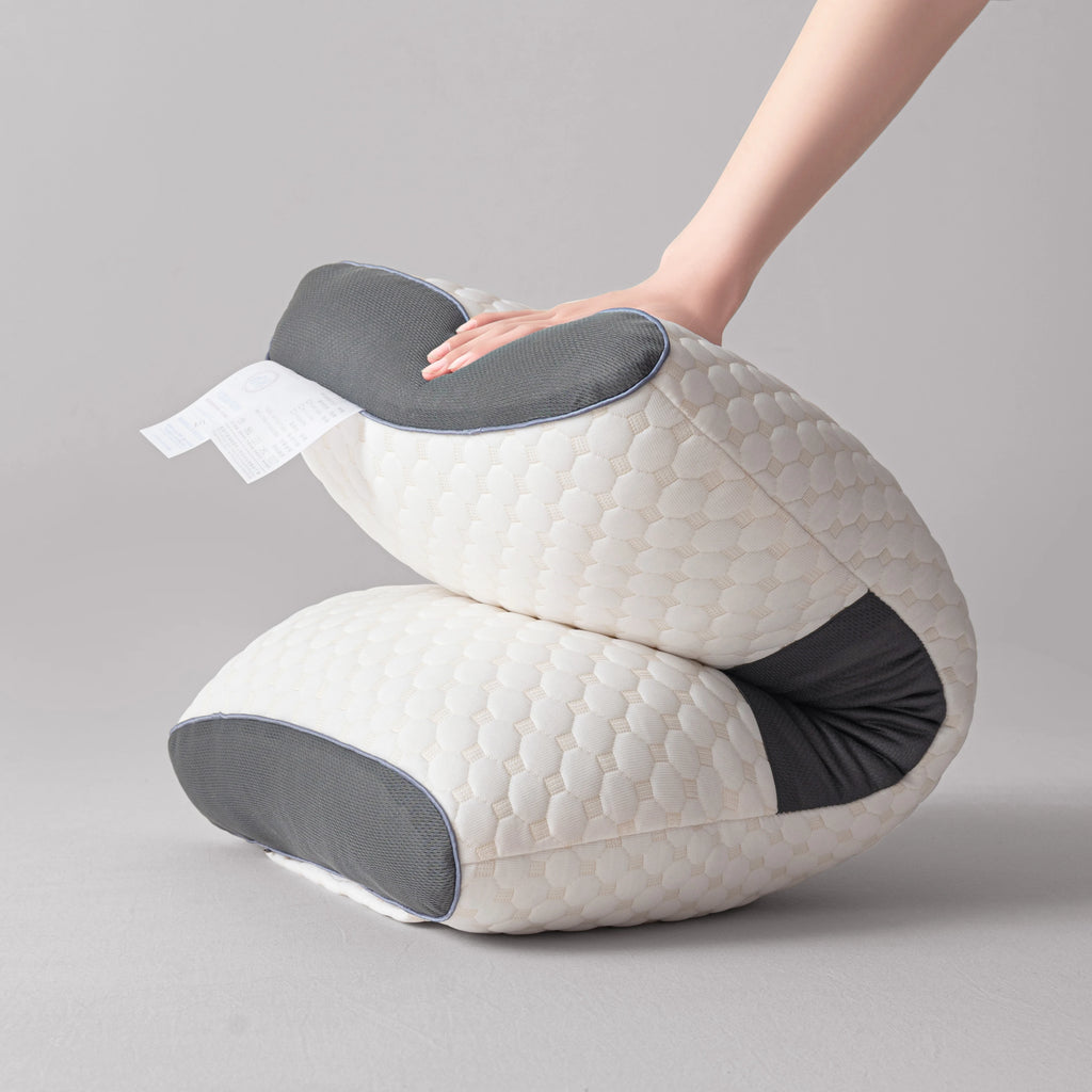 1pc/2pcs Soft Neck Pillow,  Adjustable Ergonomic Orthopedic Contour Support, High Quality Pillow Core, For Sleeping Comfort