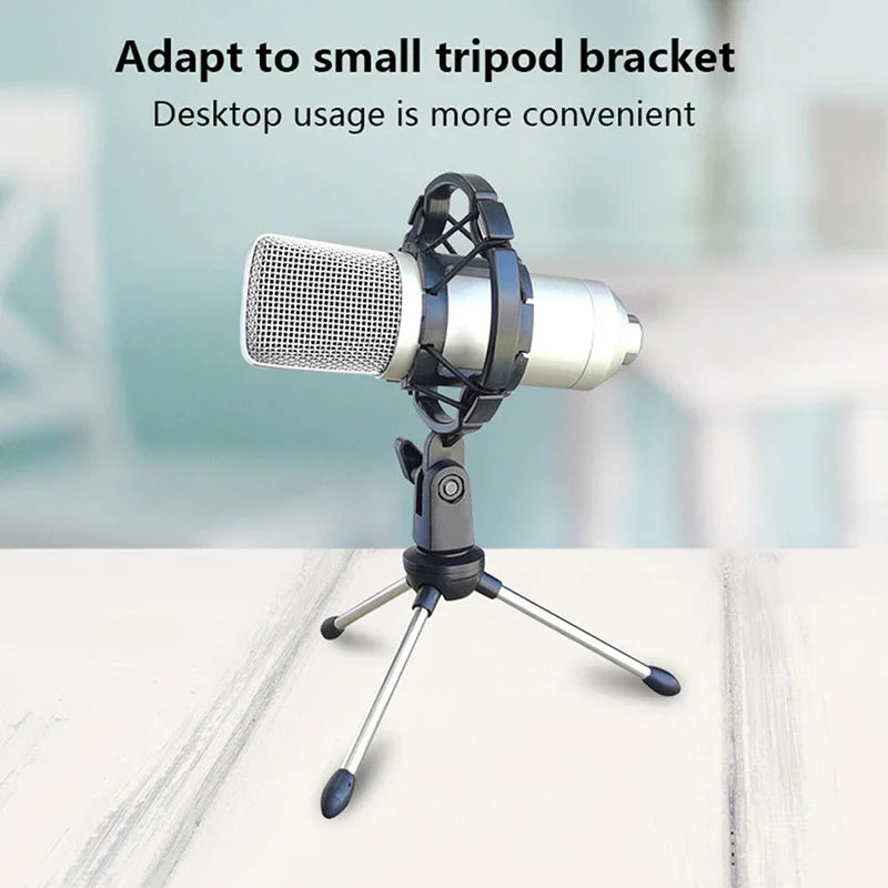 Universal Professional Condenser Microphone Shock Mount Holder Studio Recording Bracket For Black Large Mic Clip