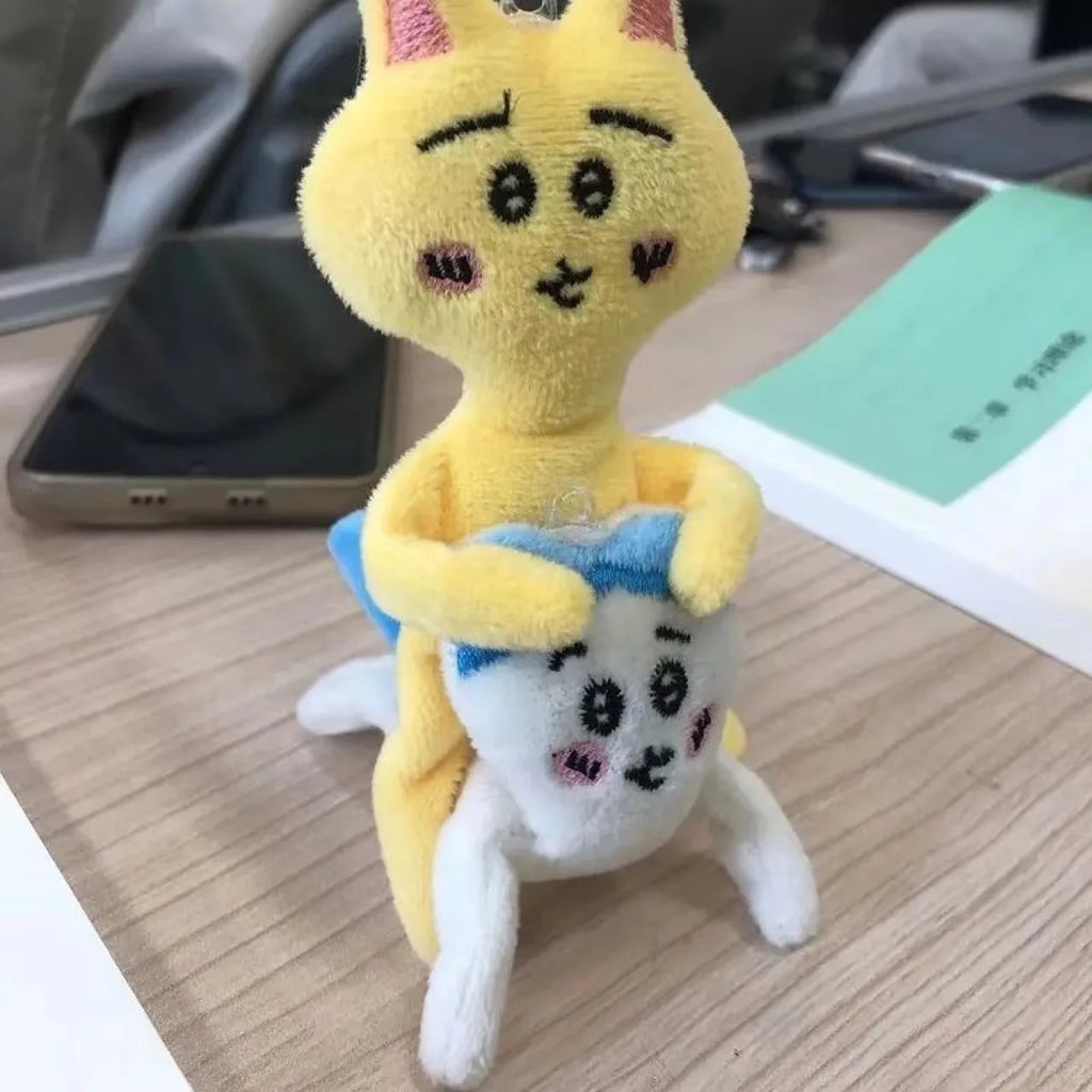 Jhikwas Super Muscle Lines Handmade Whole Body Movable School Bag Pendant Hachiware Usaqi Interesting Pendant Toys
