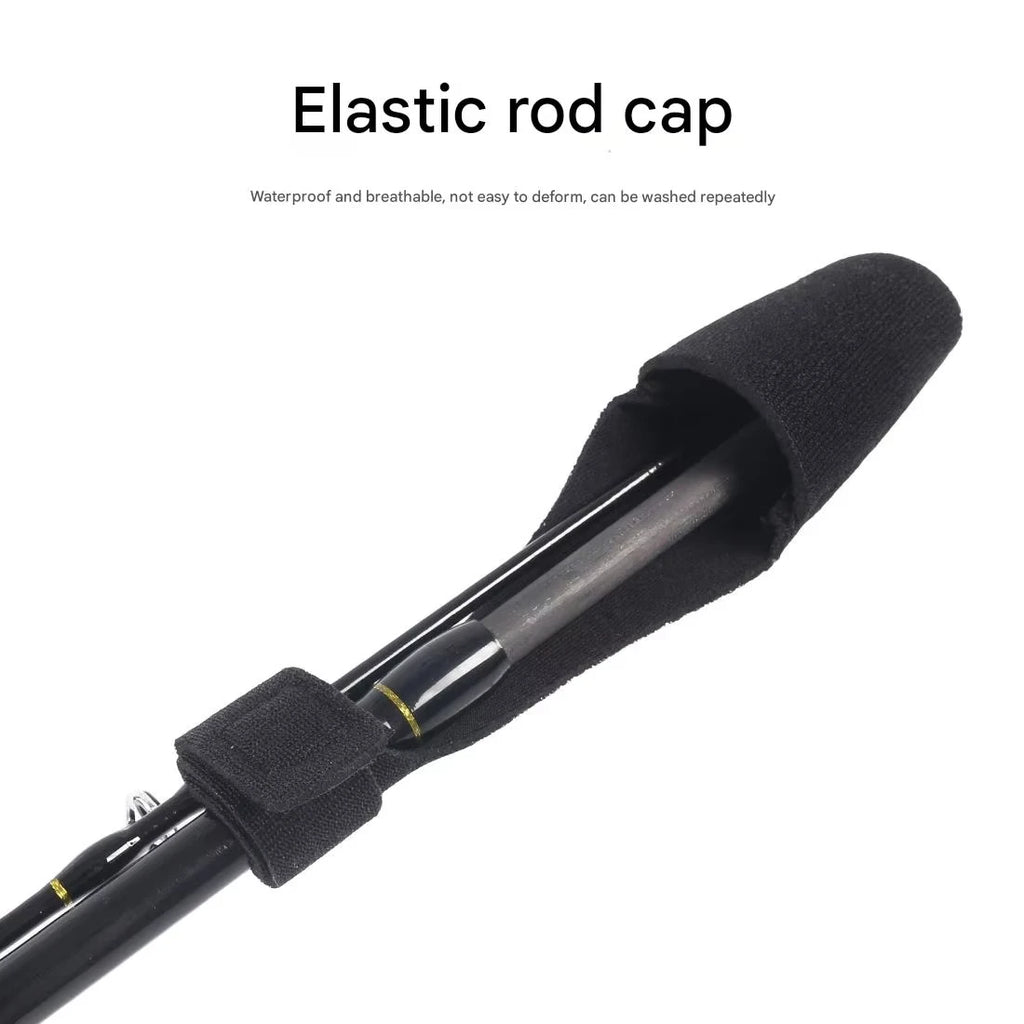 Fishing rod elastic protection rod cap special rod strap fishing rod strap set water droplet wheel winding rod strap fishing gea