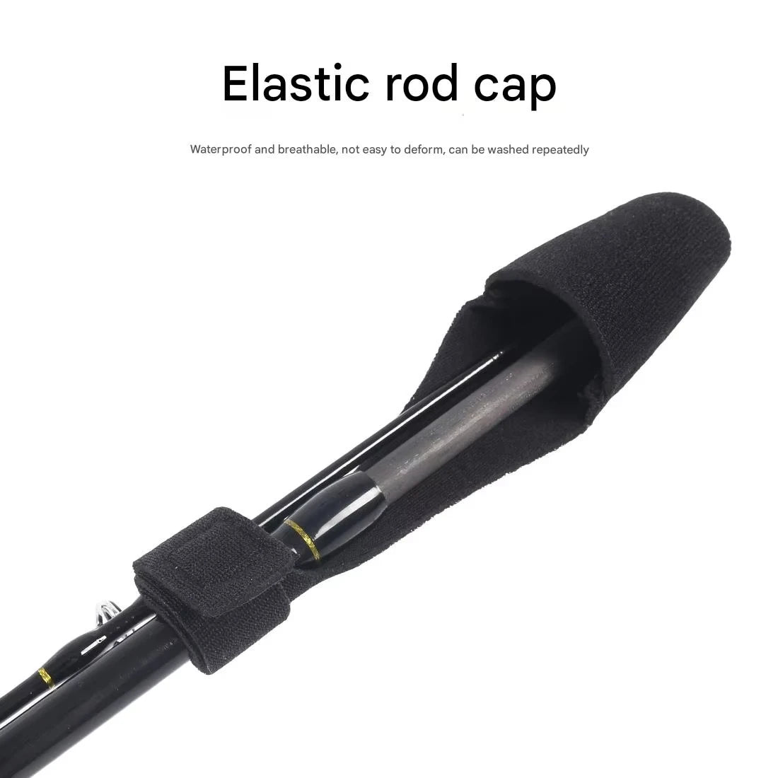 Fishing rod elastic protection rod cap special rod strap fishing rod strap set water droplet wheel winding rod strap fishing gea