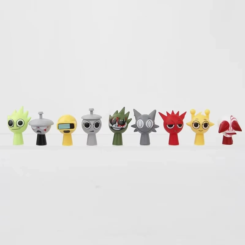 Hot New 48PCS Set Funny Sprunki Figuras Model PVC Sprunki Game Anime Action & Toy Figures Cartoon Children Birthday Gifts Toys