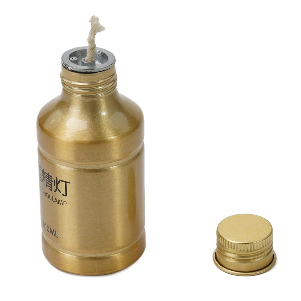 100ML Stoves Alcohol Lamp Portable Aluminum Alloy Lamp Alcohol Liquid Stove For Outdoor Survival Camping Laborotary Teaching