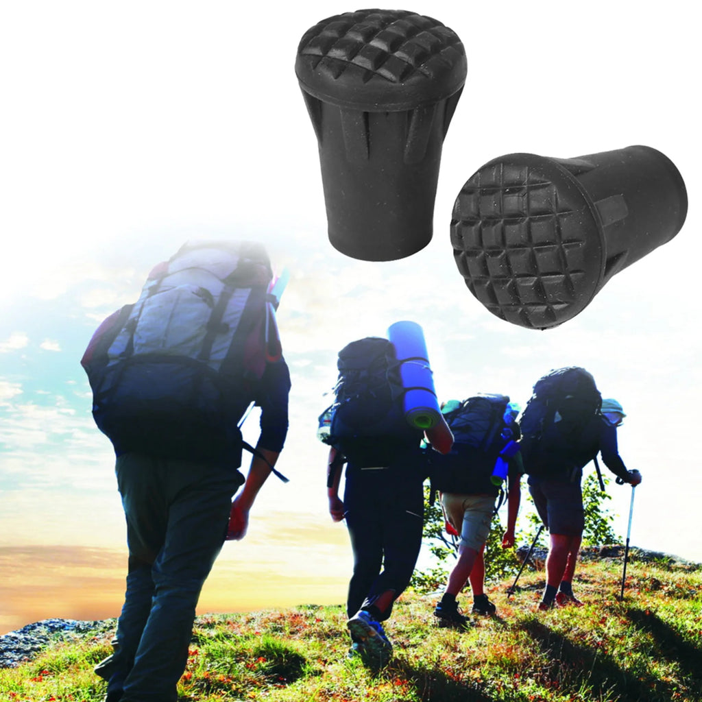 /set Replacement Outdoor Trekking Hiking Pole Tip End Walking Stick  Cover Protector Walking Stick Tip End Cane Protector