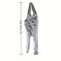 5-Inch Heavy-Duty Mini Sharp-Nose Pliers - Adjustable Height, Non-Slip Grip, Compact & Sturdy Metal Clamping Tool