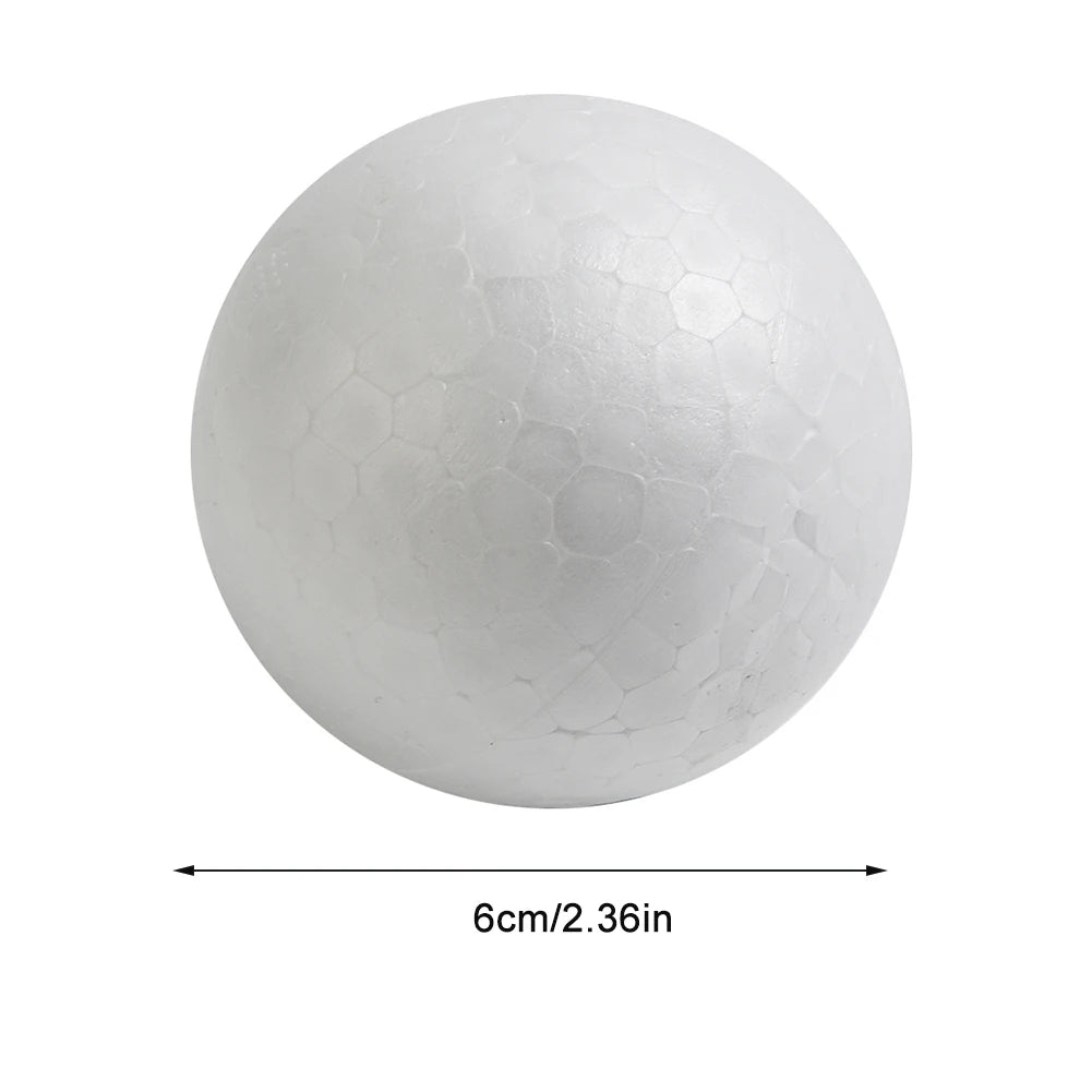 6-12cm Modelling Polystyrene Foam Balls White Craft Balls DIY Hand-painted Gifts Accessory Wedding Celebrations Event Supplies