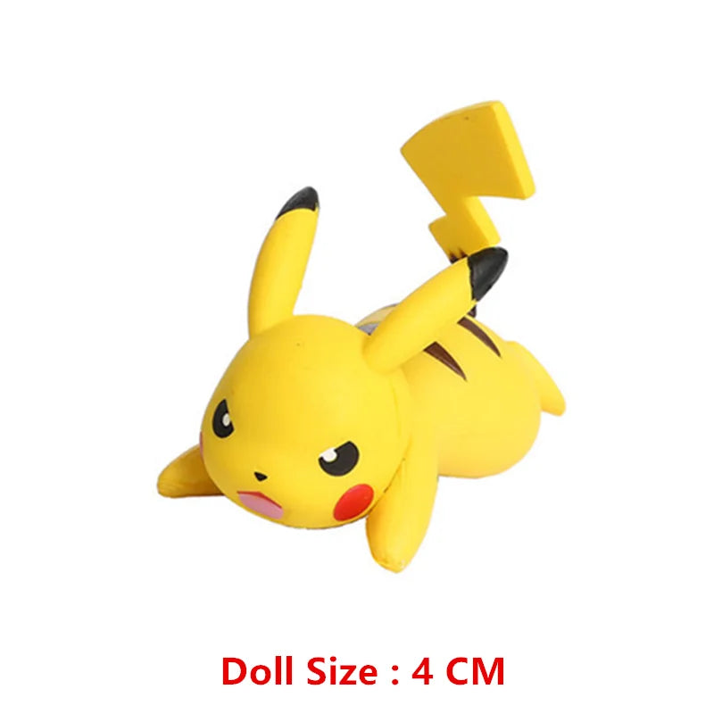 Pokemon Anime Figure Pikachu Eevee Charizard Mewtwo Cartoons Figure Collection Model Pocket Monster Action Toys Birthday Gift