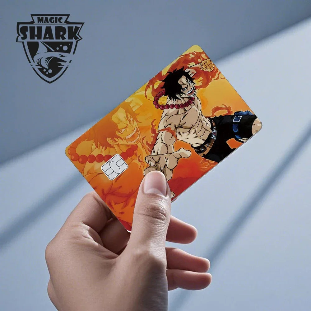 Magic Shark Wanted Anime 3M PVC Matte No Fade Skin Cover Sticker for Metro Debit Credit Card