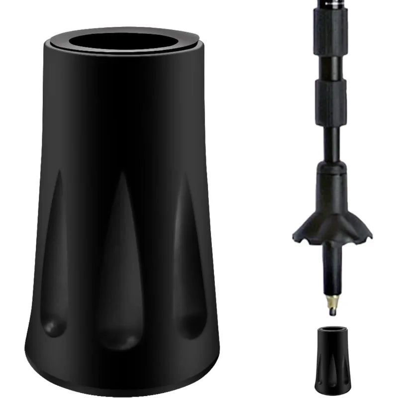 Trekking Pole Tips Durable Hiking Poles Protector Walking Sticks Ends Rubber Feet Fits Most Standard Hiking Poles
