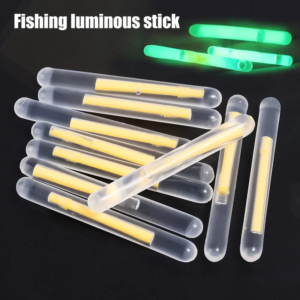 BRAVMACK 50/100pcs Outdoor Fishing Fluorescent Rod Firefly Fluorescent Rod Light Fishing Floating Rod Light Dark Luminous Rod