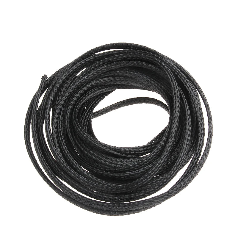 5M Tight PET Expandable Cable Sleeves Wire Gland Cables Protection Ø:4/6/8/10/12/15/20/25mm Insulation Braided Sleeving