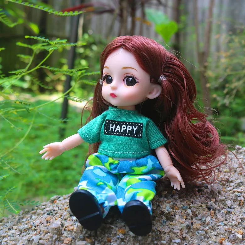doll 16cm Cute And Elegant Style, 13 Articulated Dolls With Movable Joints Clothing Matching BJD Princess 1/12 Girl Gift Toy