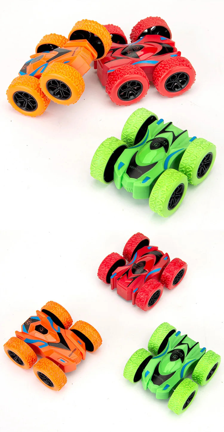 Clearance_4pcs/2pcs/1pc double-sided inertia stunt rolling toy car - high playability, double-sided playability_Continuous updat