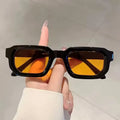 New Retro Rectangular Frame Sunglasses - Fashionable Retro Sunglasses With Uv400 Protection3007