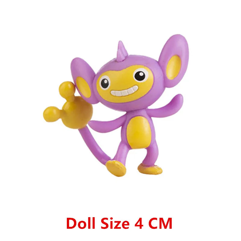 New Pokemon 4-13Cm Cartoons Movie Anime Figure Pikachu Lucario Mewtwo Flying Dragon Pet  Action Figures Model Toy Birthday Gifts