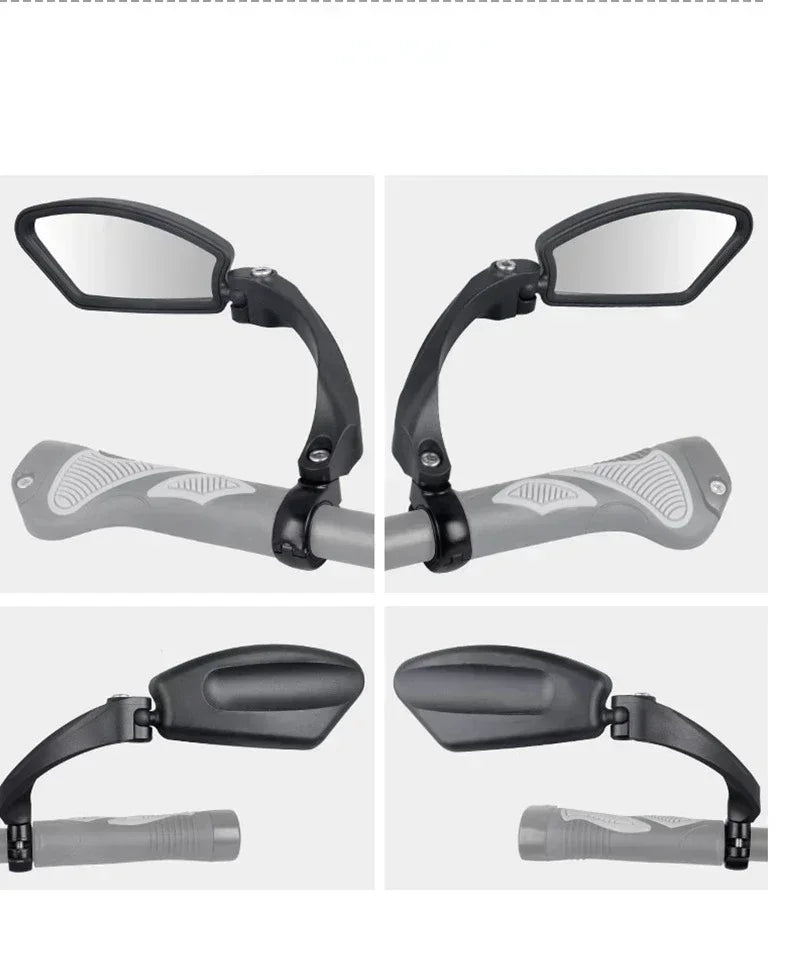 Bicycle Rearview Mirror Wide Range Adjustable Angle Reflector Scooter Bicycle Rearview Mirror Bicycle Handlebar Mirror