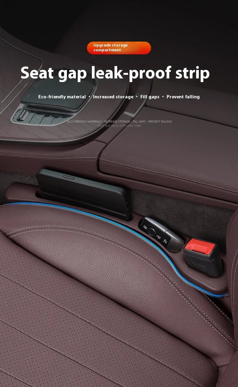 1 Pair of Car Seat Gap Plug Strips Seat Edge Protection Plug Strips and =Seat Anti-leak Plug Strips Have A Comfortable Hand Feel