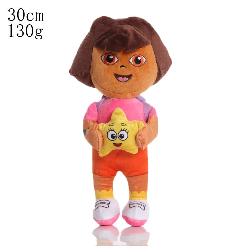 Hot Sale 25cm Genuine Love Adventure of Dora Monkey Boots Swiper Plush Toys Stuffed Soft Anime Dolls for Kids Birthday Gifts
