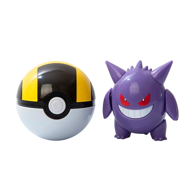 About Pokemon Anime Figure Charizard Pikachu Gyarados  Pocket Monster Figure Pokeball Action Deformation Toy Model Gift