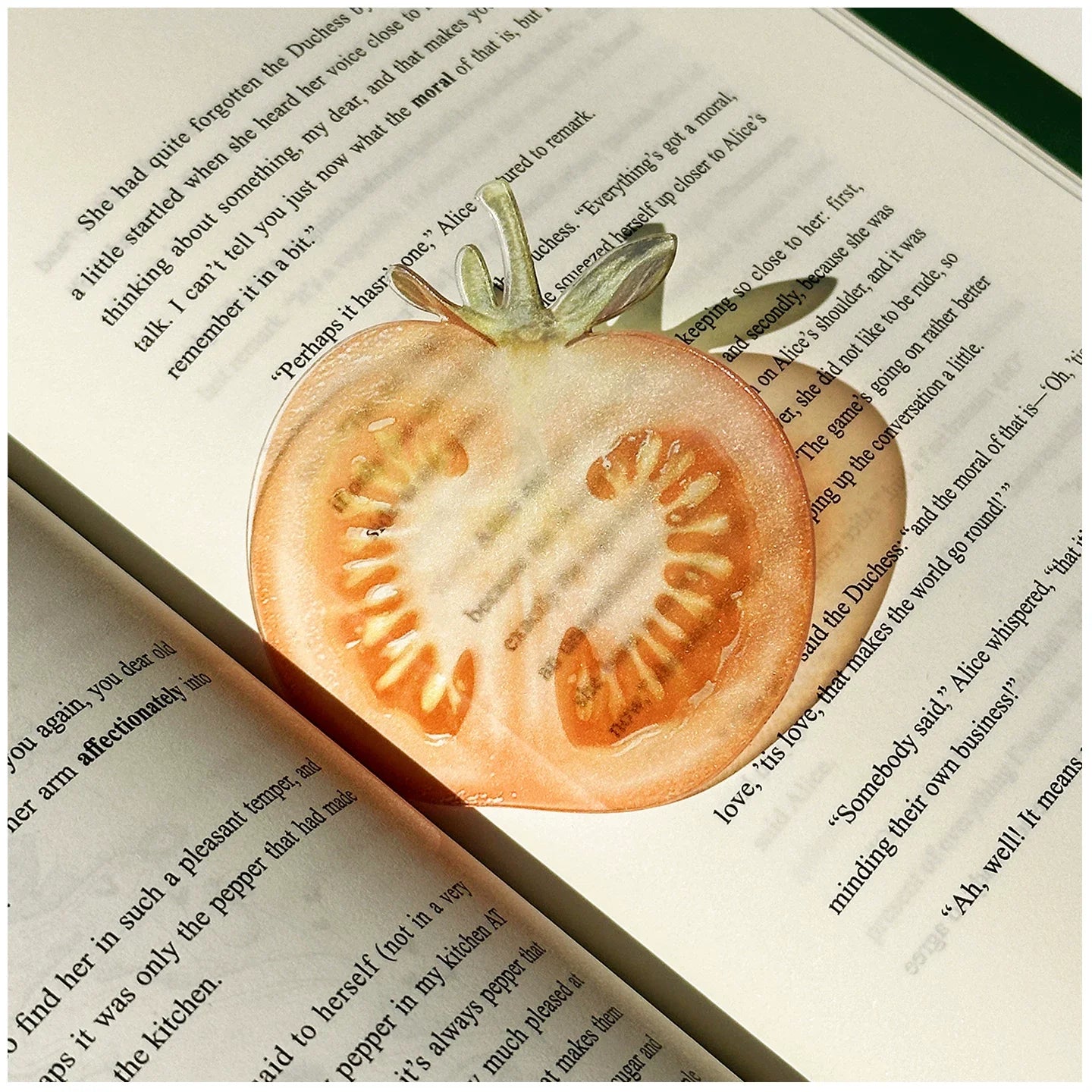 36 Styles New Delicate Transparent Acrylic Apple Bookmark Reading Mark Girl Gift Premium Feeling Cute Grape Tomato Bookmarks Toy