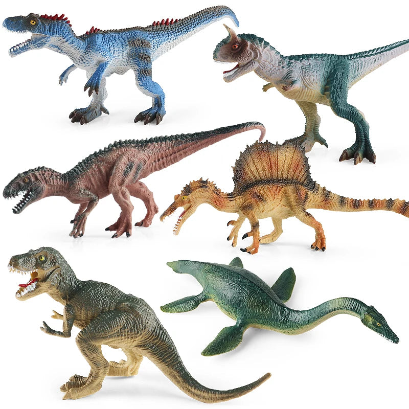 Oenux Jurassic Dinosaur World Eoraptor Dilophosauridae Mosasaurus Velociraptor T-Rex Animasl Model Action Figures Kid Toy Gift