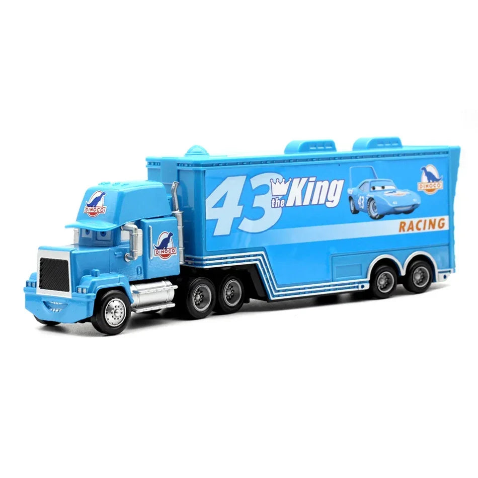 IN STOCK! Disney Pixar Cars And Truck Set Lightning Mcqueen Uncle Mike The King Cruz Model Trucks Car Christmas Gift for Kids
