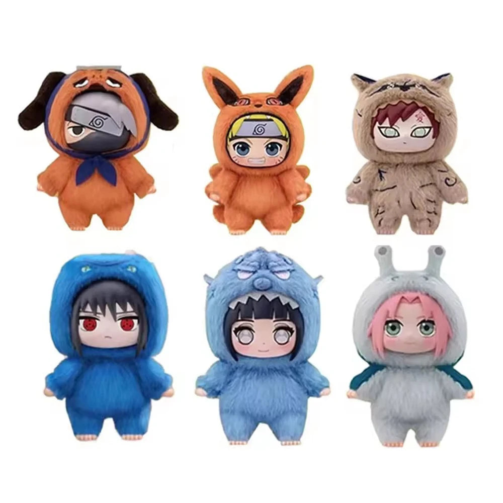 New EAKI Naruto Blind Box Shippuden Party Series Uzumaki Stuffed Shippuden Original Plush Figure Ornament Toy Collection Gift