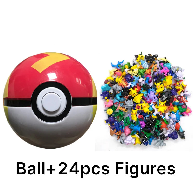 Pokémon Toys 7Cm Elf Ball 2-3cm Anime Action PokeBall Figures Monster Toy Model Dolls Children Christmas Gift