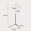 TARKA Ultralight Lantern Stand Tabletop Hanger Light Holder Folding Detachable Outdoor Portable Lightweight Tripod Light Stand
