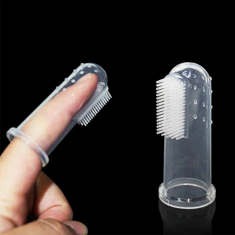 Ultra Soft Silicone Finger Toothbrush for Dog Cats Remove Plaque Tartar Puppy Kitten Teeth Cleaning Dental Care Oral Hygiene Pet